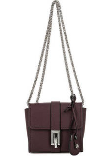 Маленькая бордовая сумка через плечо Trussardi Jeans