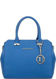 Синяя сумка с короткими ручками Trussardi Jeans