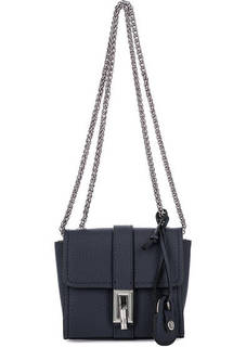 Маленькая синяя сумка через плечо Trussardi Jeans