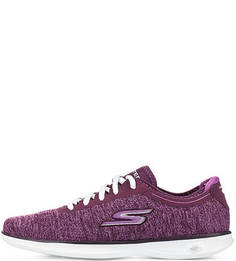 Фиолетовые текстильные кроссовки Skechers