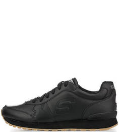 Кожаные кроссовки с тиснением Skechers