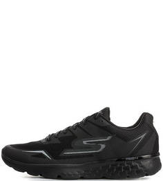 Текстильные кроссовки черного цвета Skechers