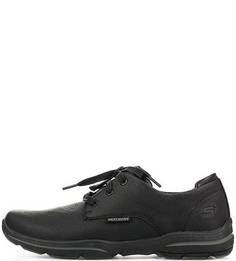 Черные ботинки из натуральной кожи Skechers