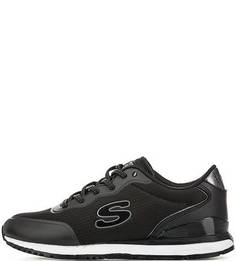 Черные текстильные кроссовки Skechers