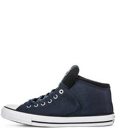 Текстильные кеды синего цвета Converse