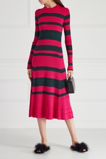 Платье из шерсти и шелка Proenza Schouler