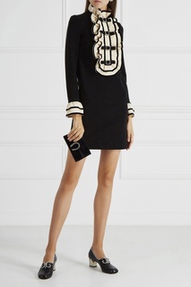 Платье с оборками Gucci