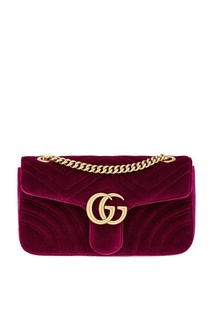 Бархатная сумка GG Marmont Gucci