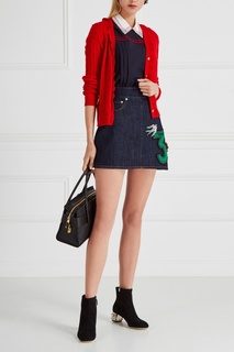Однотонная блузка Miu Miu