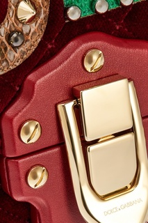 Бархатная сумка Lucia Dolce & Gabbana