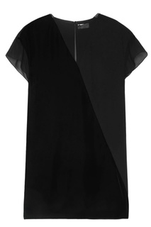 Комбинированное платье Lanvin