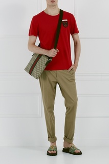 Сандалии с принтом Gucci