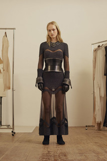 Комбинированное платье Alexander Mc Queen