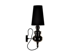 Дизайнерский настенный светильник-бра "Metalarte Josephine black" ​Crystal
