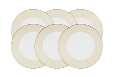 Набор обеденных тарелок "Бриз Голд" (6шт) Narumi