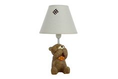 Детская настольная лампа "Медвежонок Ничего не скажу" D&G