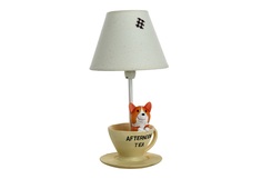 Детская настольная лампа "Собачка за чаем" D&G