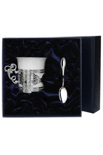 Набор кофейный "Август-Октавиан" 2 предмета: чашка с ложкой Аргента