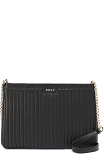 Сумка из стеганой кожи на молнии DKNY