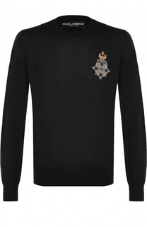 Кашемировый джемпер с декоративной отделкой Dolce &amp; Gabbana