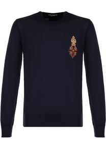 Кашемировый джемпер с круглым вырезом Dolce &amp; Gabbana
