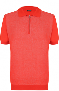 Хлопковое поло с короткими рукавами Kiton