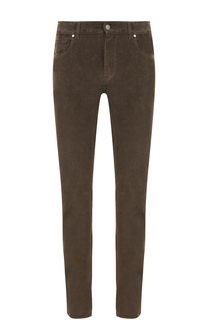 Вельветовые брюки прямого кроя Z Zegna