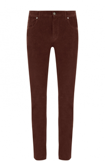 Вельветовые брюки прямого кроя Z Zegna