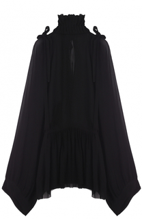 Блуза свободного кроя с воротником-стойкой Ann Demeulemeester