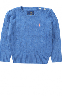 Пуловер из шерсти и кашемира фактурной вязки Polo Ralph Lauren