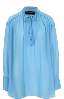 Блуза свободного кроя с воротником-стойкой By Malene Birger