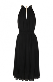 Приталенное плиссированное платье без рукавов MICHAEL Michael Kors