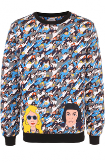 Хлопковый свитшот с принтом Anitalian Theory