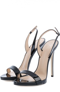 Лаковые босоножки Sophie на шпильке Giuseppe Zanotti Design