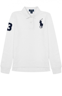 Хлопковое поло с длинными рукавами Polo Ralph Lauren