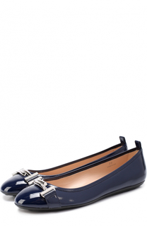 Лаковые балетки с пряжкой Tod’s Tods