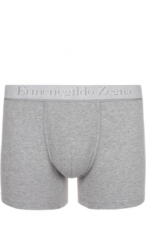 Комплект из двух хлопковых боксеров с широкой резинкой Ermenegildo Zegna