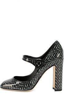 Лаковые туфли Vally с принтом Dolce &amp; Gabbana