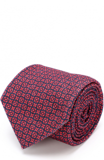 Кашемировый галстук с принтом Kiton