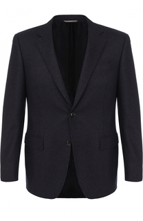 Кашемировый однобортный пиджак Canali