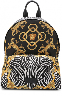 Текстильный рюкзак с принтом Versace
