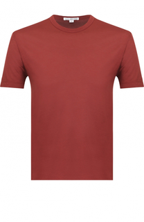 Хлопковая футболка с круглым вырезом James Perse