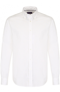 Хлопковая сорочка с воротником button down Ralph Lauren