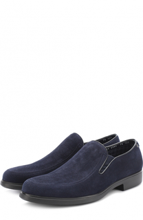 Замшевые лоферы с текстильными вставками Aldo Brue