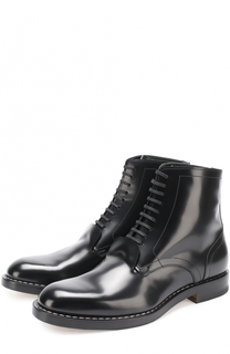 Кожаные ботинки на шнуровке Maison Margiela