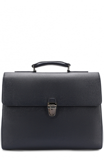 Кожаный портфель с внешним карманом на молнии Dolce &amp; Gabbana