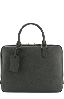 Кожаная сумка для ноутбука Giorgio Armani