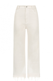 Укороченные расклешенные джинсы с потертостями Rachel Comey