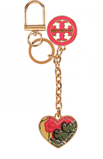 Брелок для ключей с кожаной отделкой Tory Burch