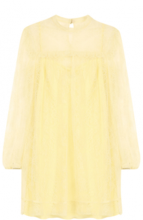 Мини-платье с кружевной отделкой REDVALENTINO